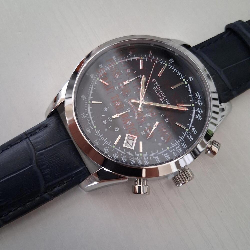 Stuhrling Rialto 3975L Men's Chronograph 44mm Luxury Watch